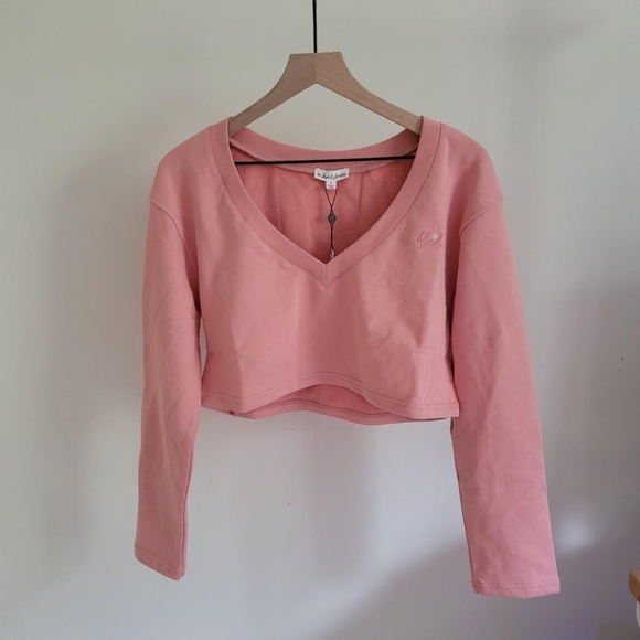 For Love and Lemons Morgan Sweatshirt Top - Picture 1 of 3